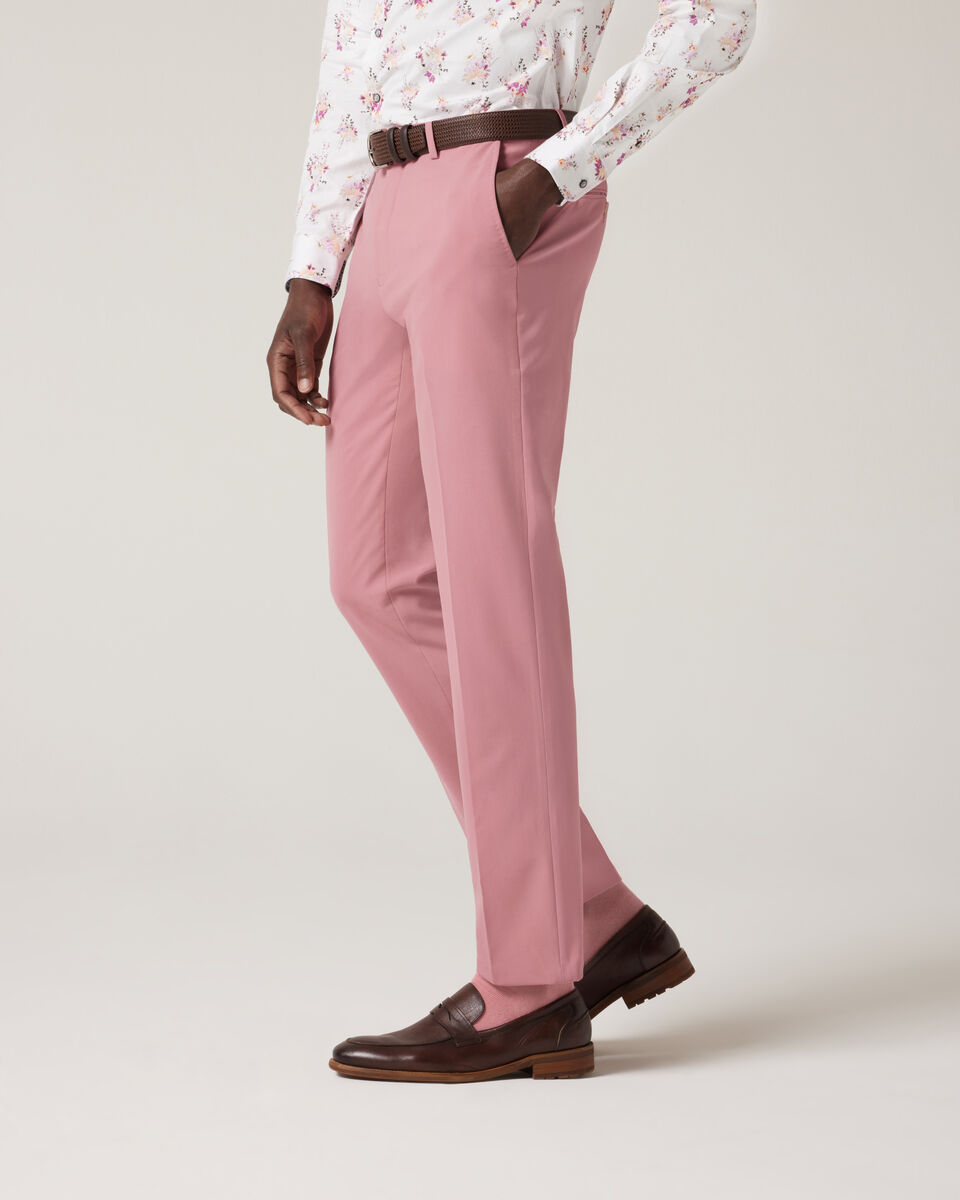 Slim Stretch Wool Blend Tailored Pant, Rose, hi-res